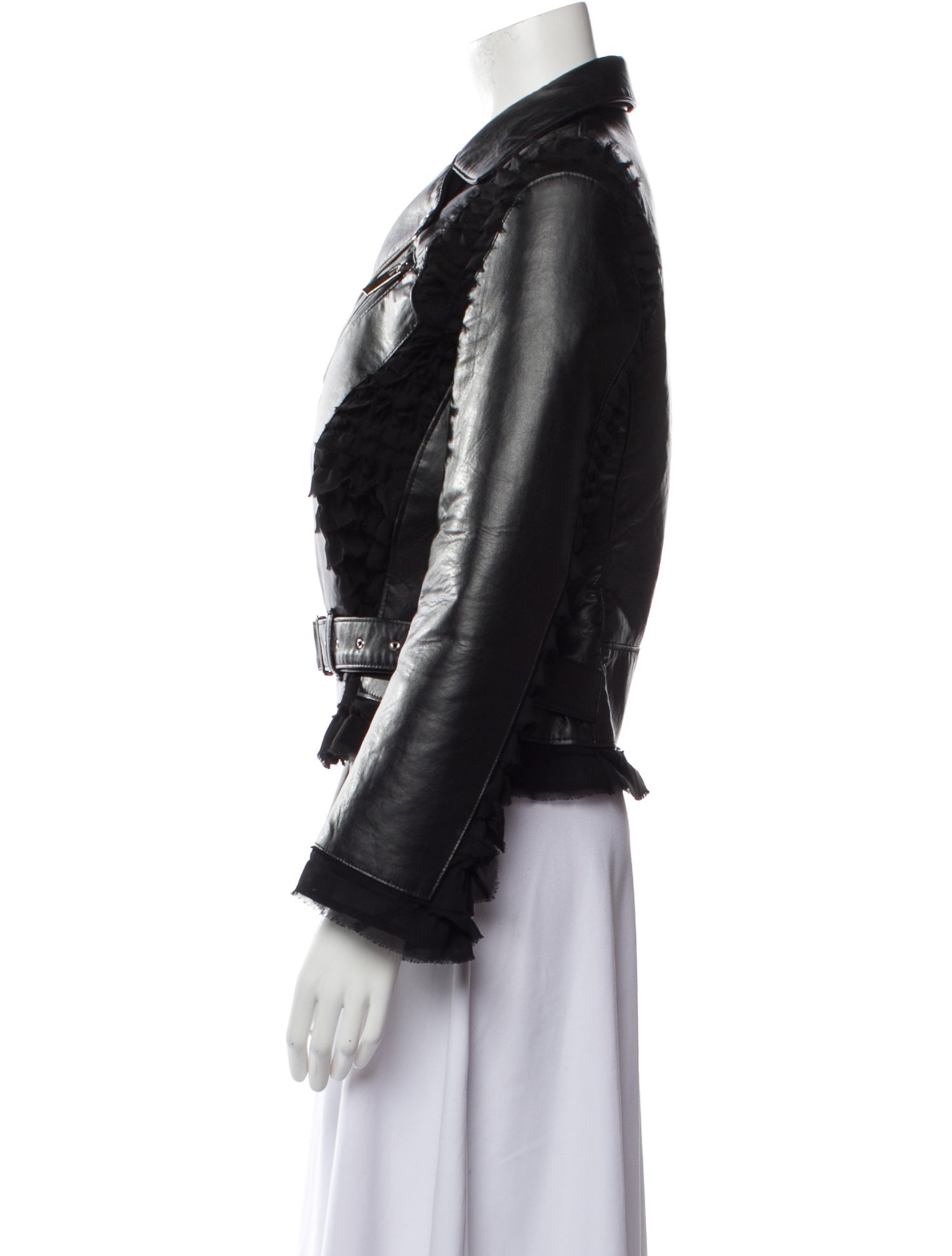 noir kei ninomiya Leather Biker Jacket