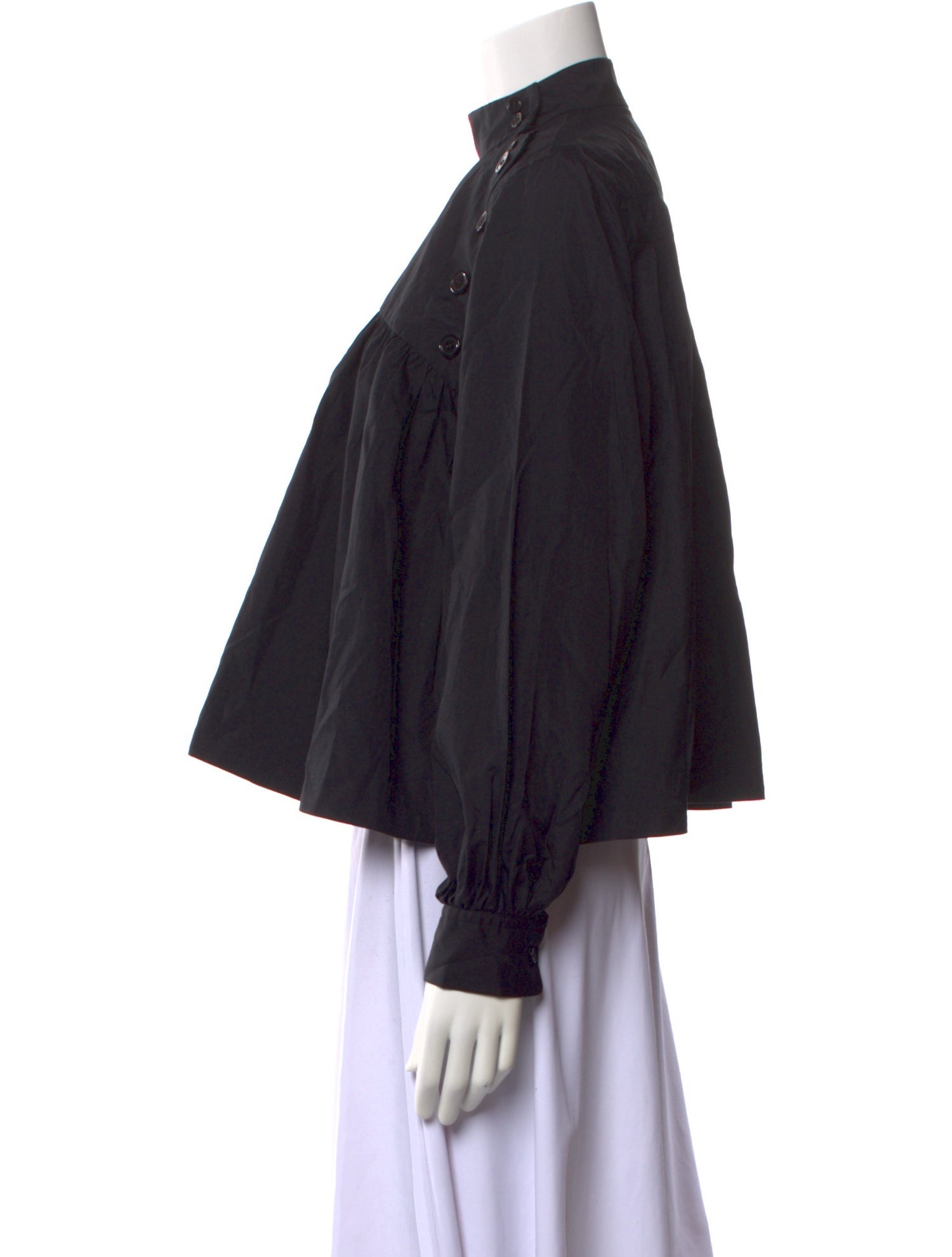 noir kei ninomiya Mock Neck Long Sleeve Blouse w/ Tags