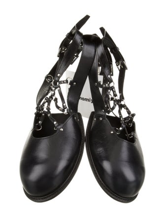 noir kei ninomiya leather toe strap shoe add-on