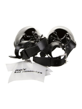 noir kei ninomiya leather toe strap shoe add-on