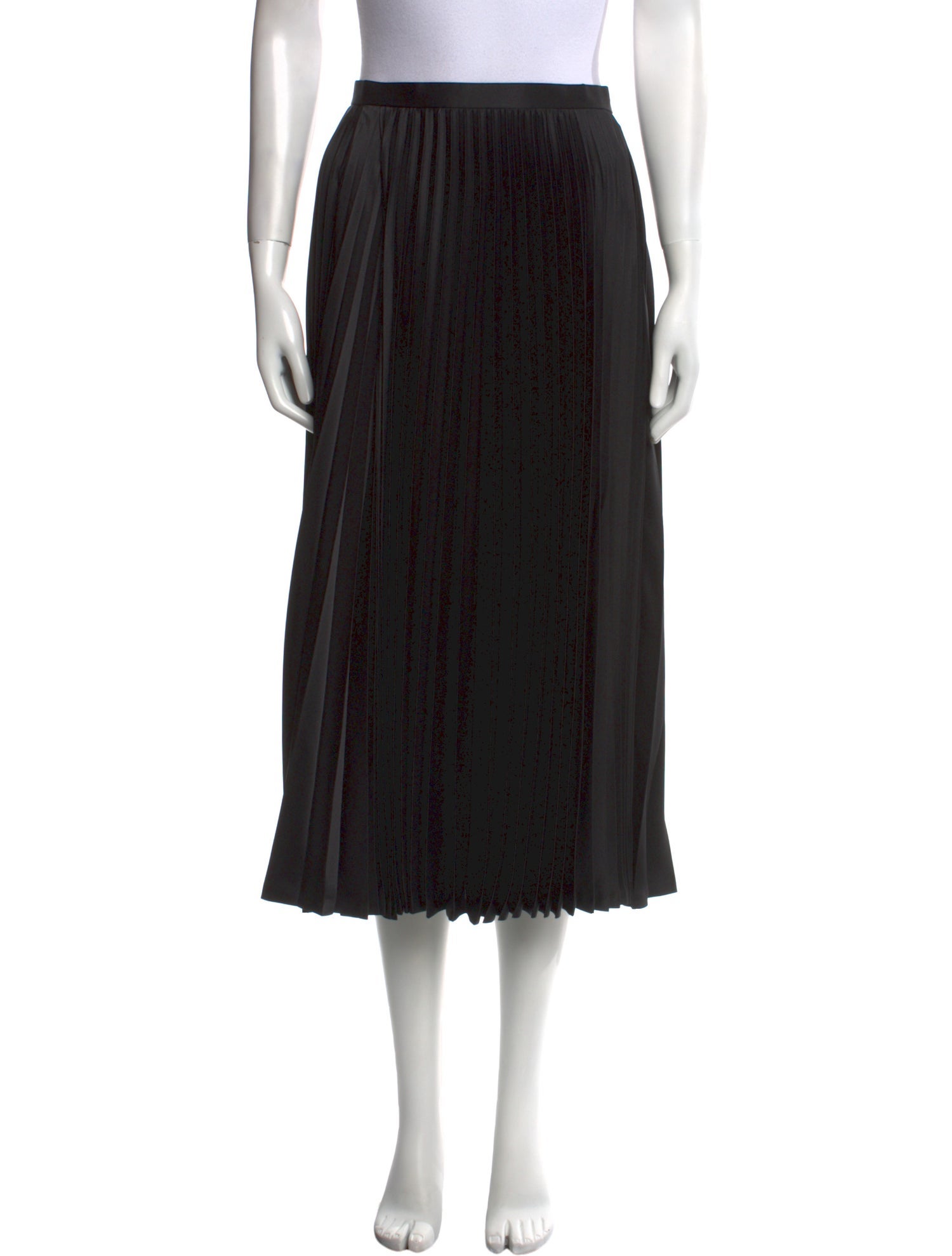 noir kei ninomiya Pleated Accents Midi Length Skirt