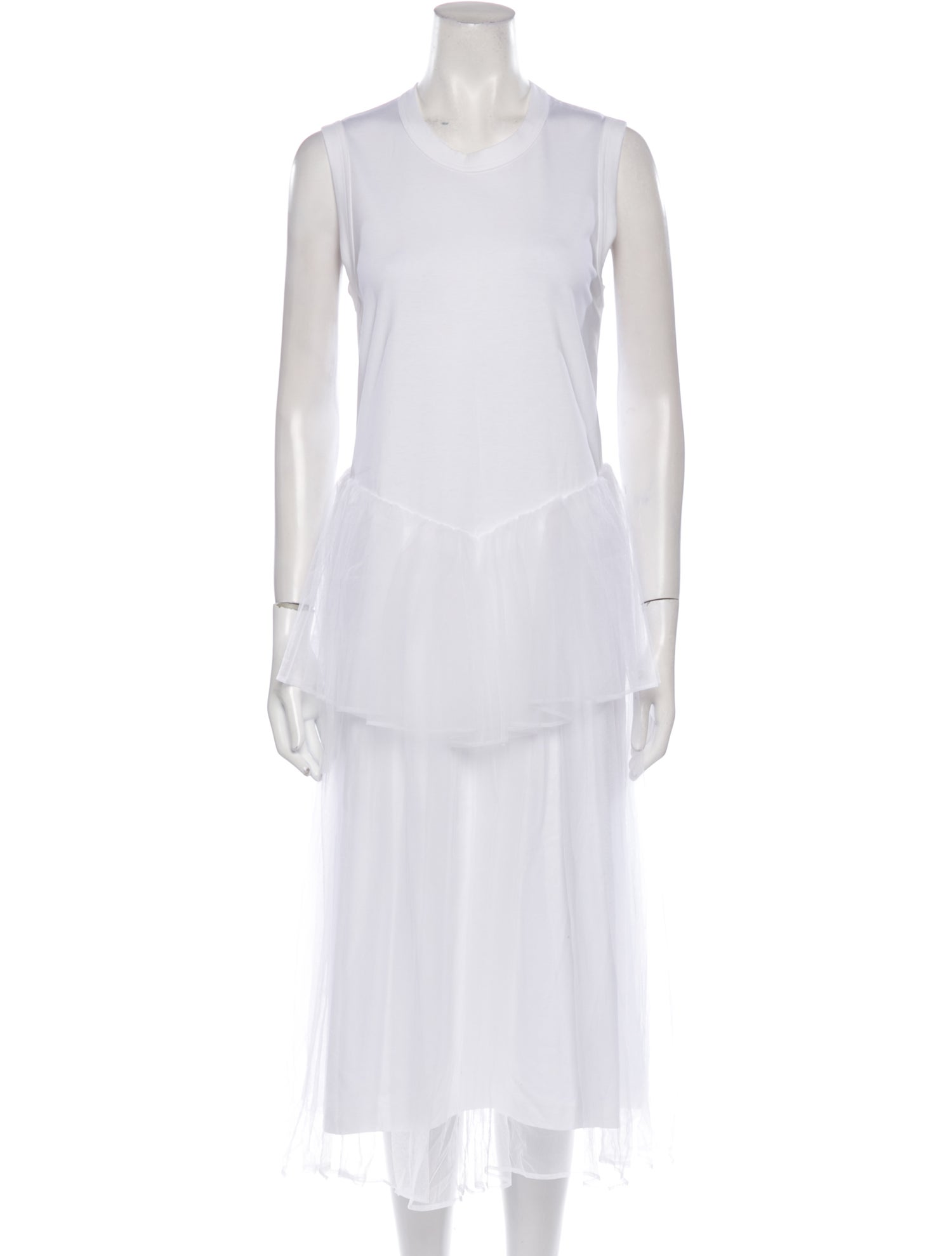 noir kei ninomiya Crew Neck Long Dress