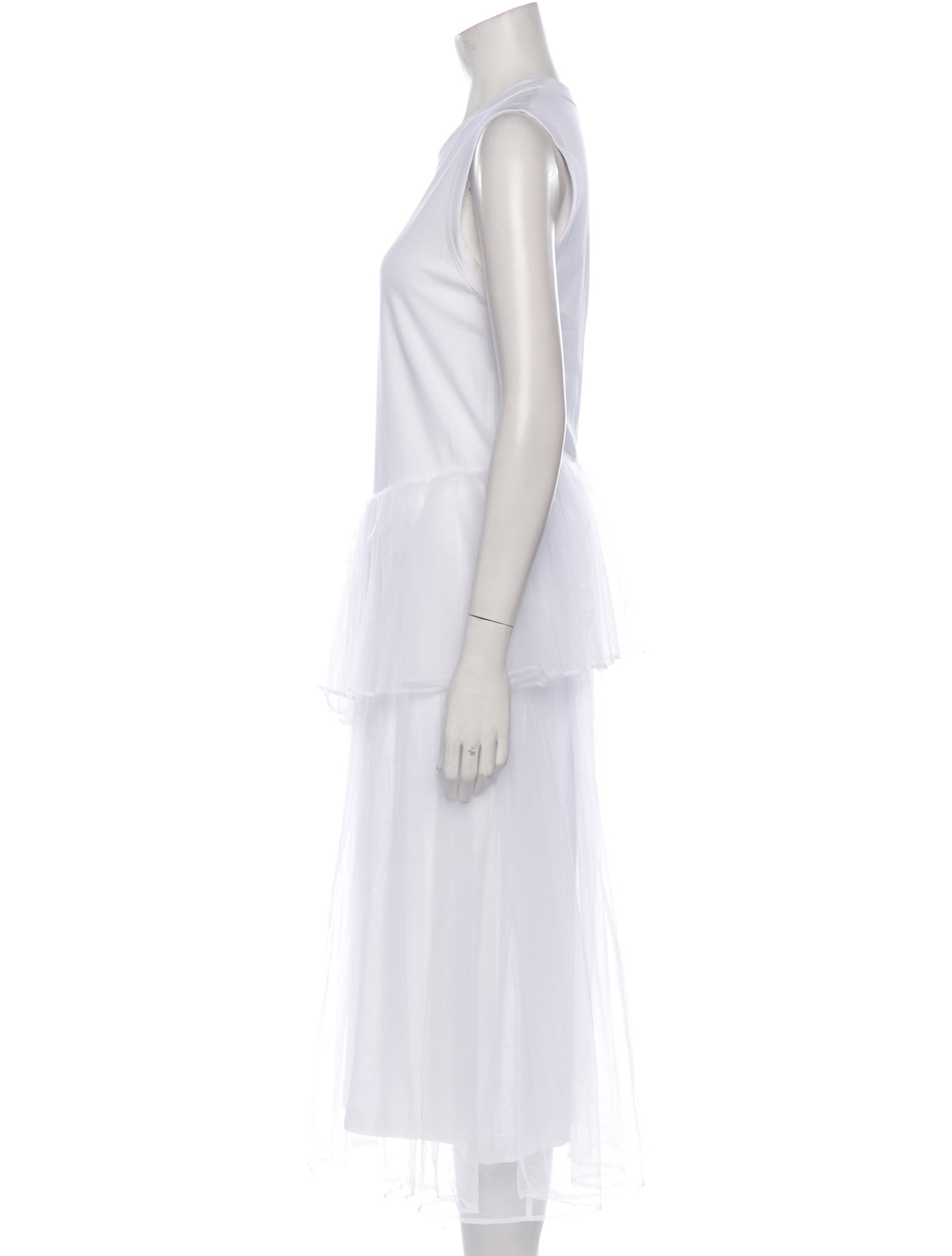 noir kei ninomiya Crew Neck Long Dress