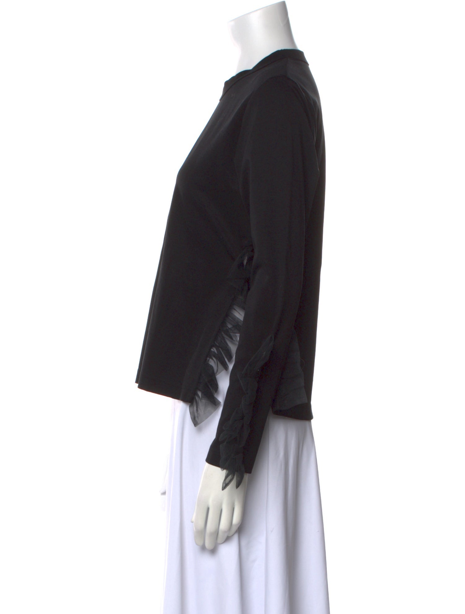 noir kei ninomiya Crew Neck Long Sleeve Sweatshirt