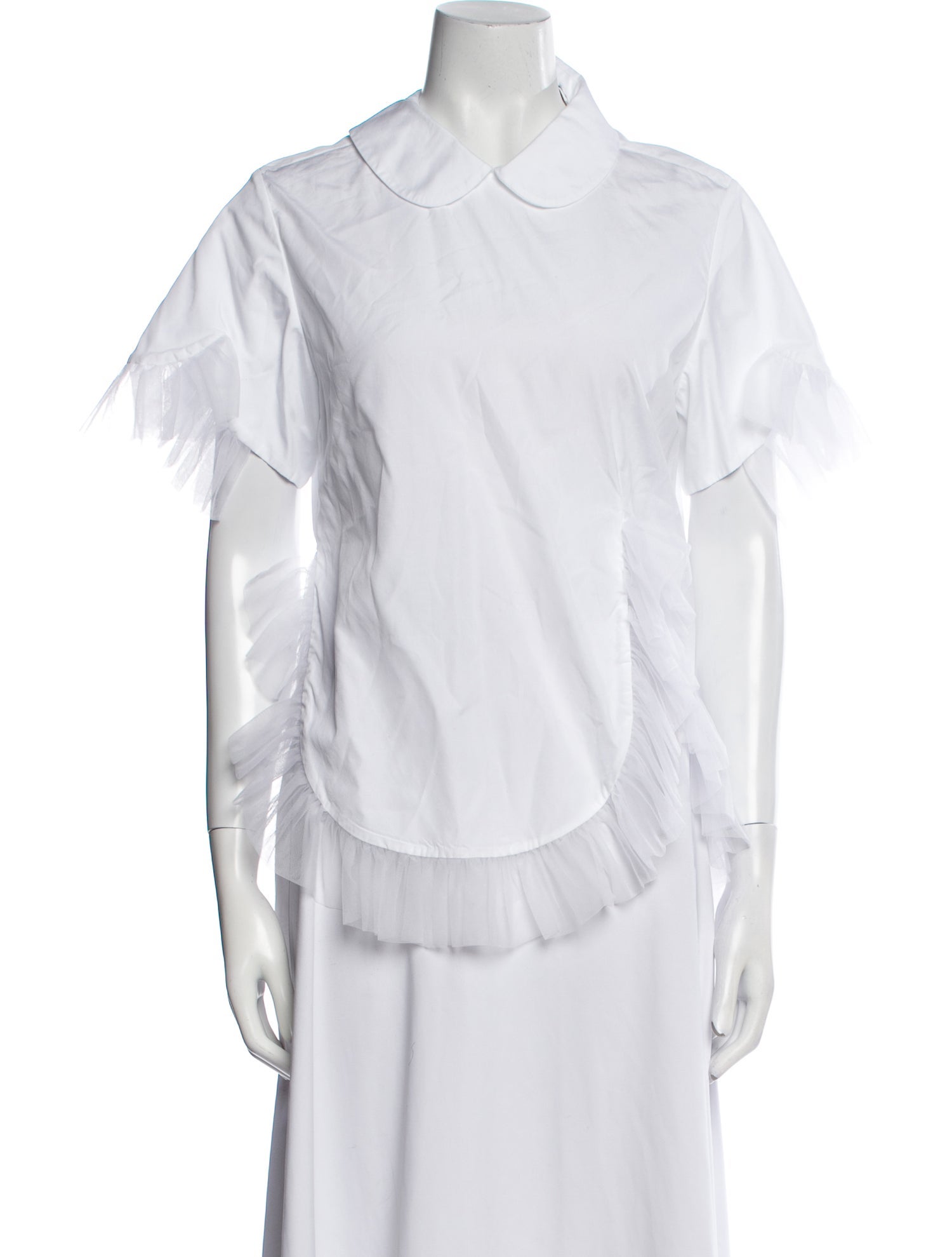 noir kei ninomiya 2023 Short Sleeve Button-Up Top