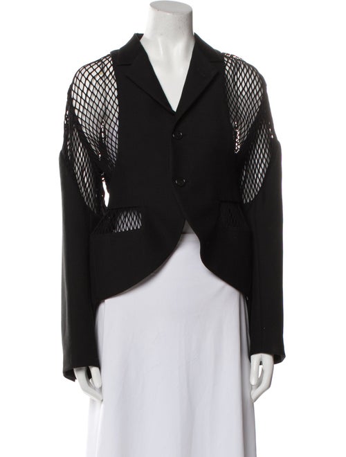 noir kei ninomiya Wool Lace Pattern Evening Jacket