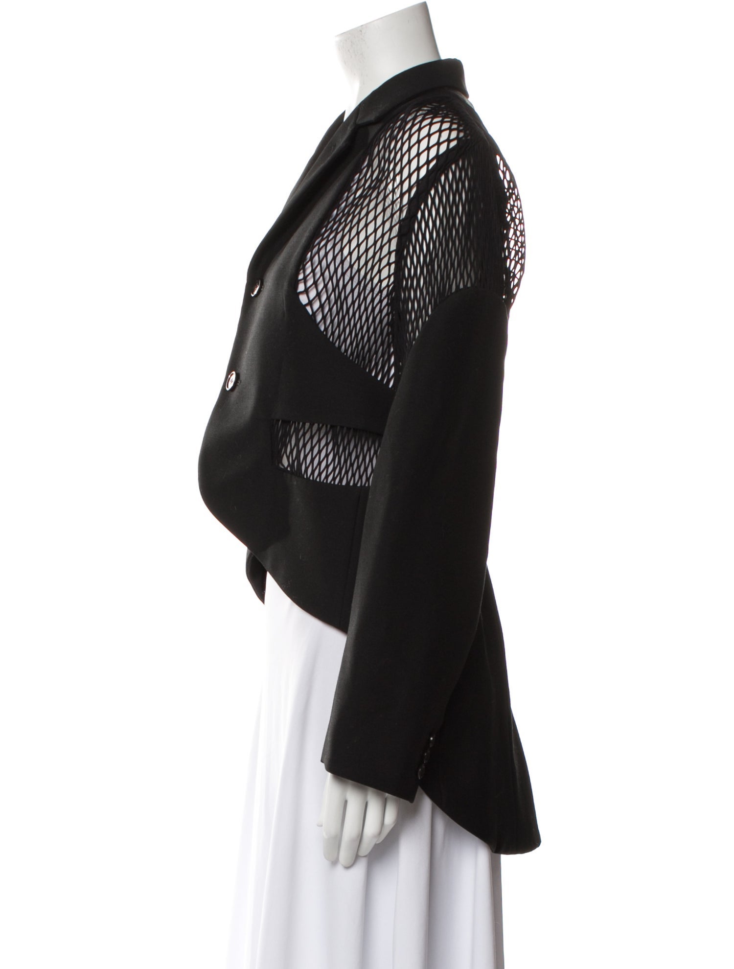 noir kei ninomiya Wool Lace Pattern Evening Jacket