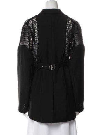 noir kei ninomiya Wool Lace Pattern Evening Jacket