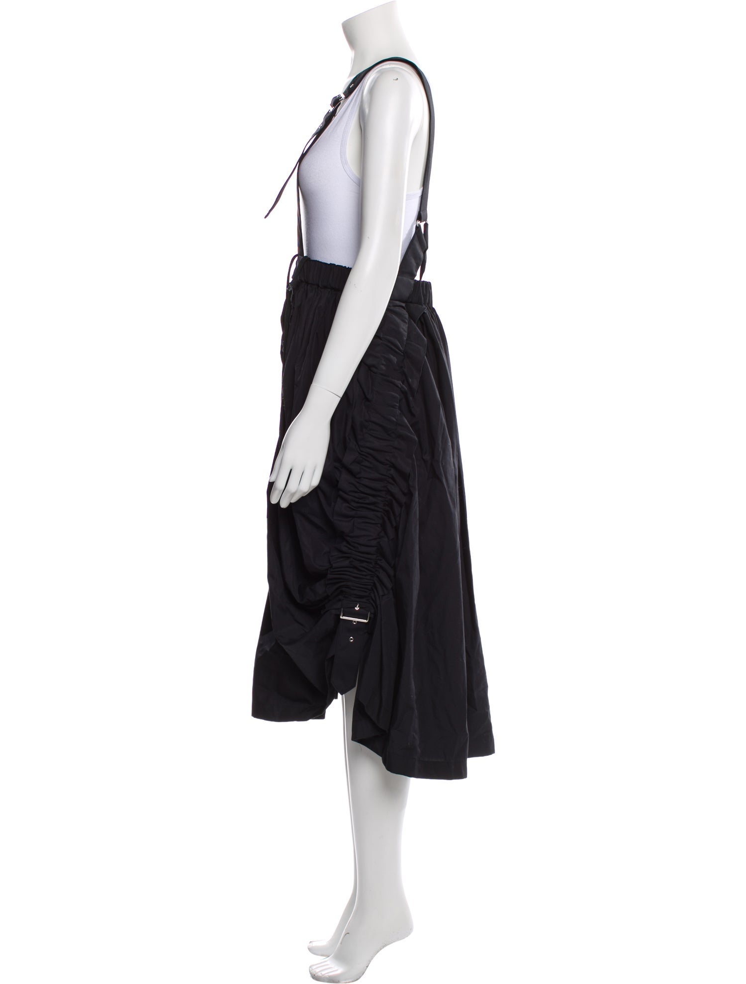 noir kei ninomiya Ruffle Embellishment Midi Length Skirt