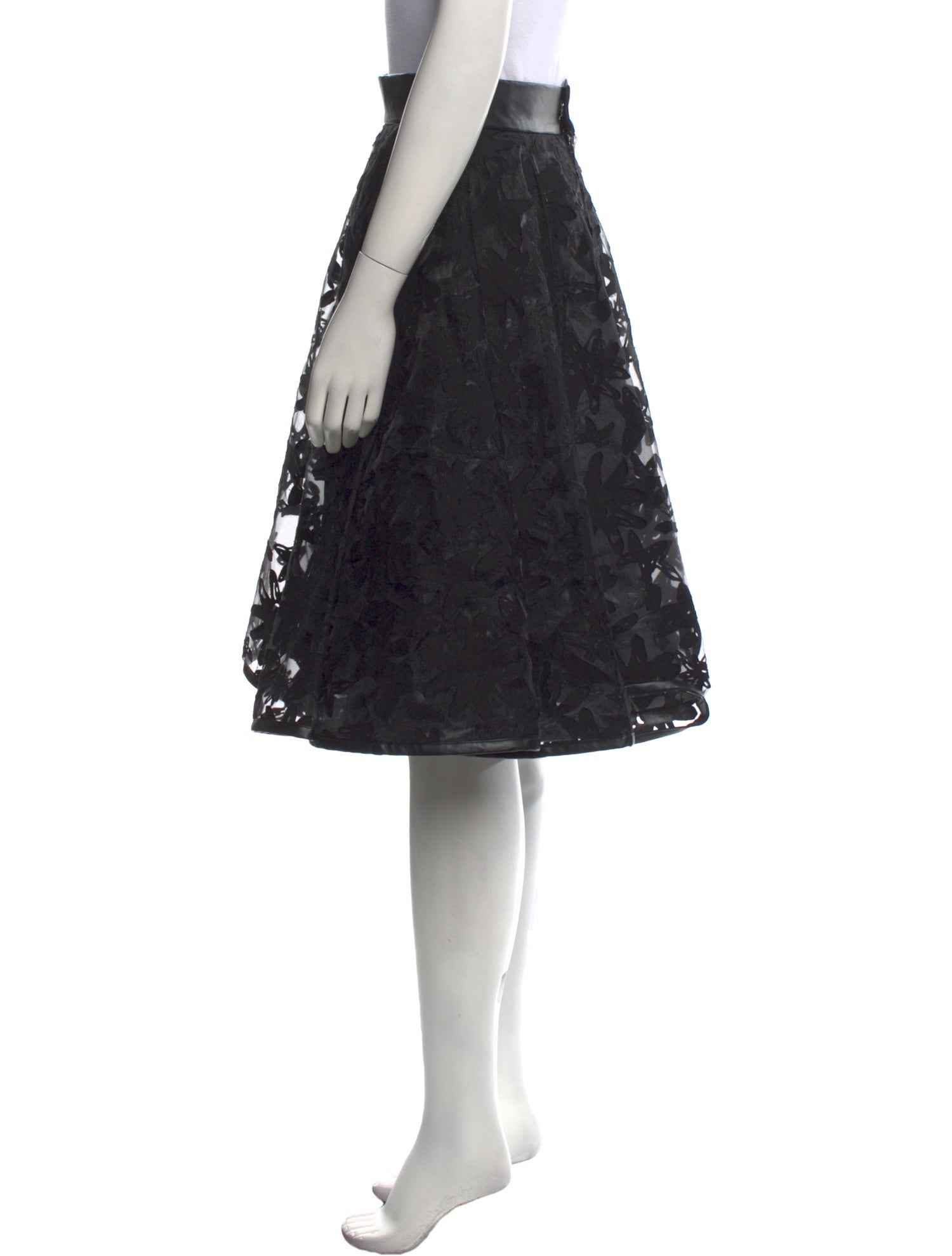 noir kei ninomiya Lace Pattern Knee-Length Skirt w/ Tags