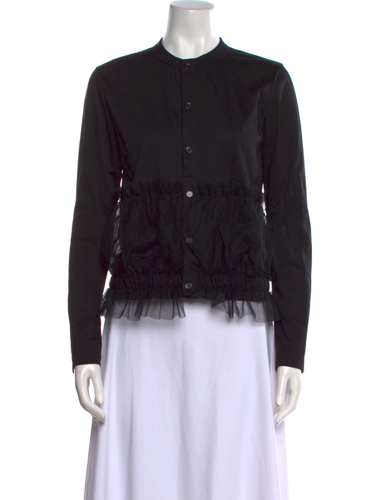 noir kei ninomiya 2024 Mock Neck Button-Up Top w/ Tags