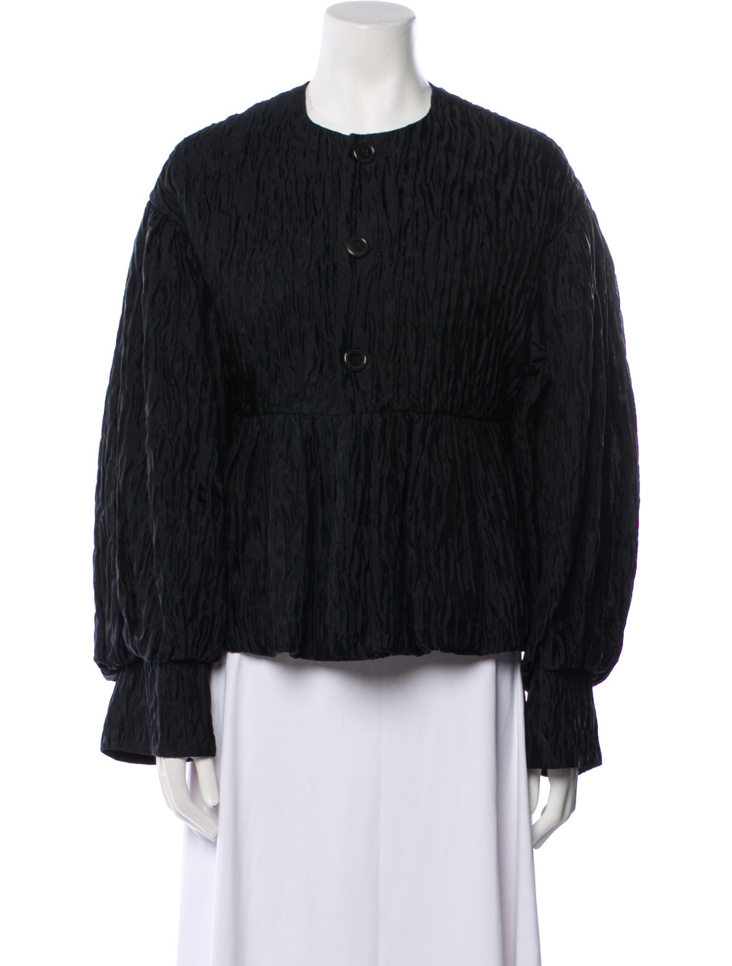 noir kei ninomiya Silk Faux Fur Jacket