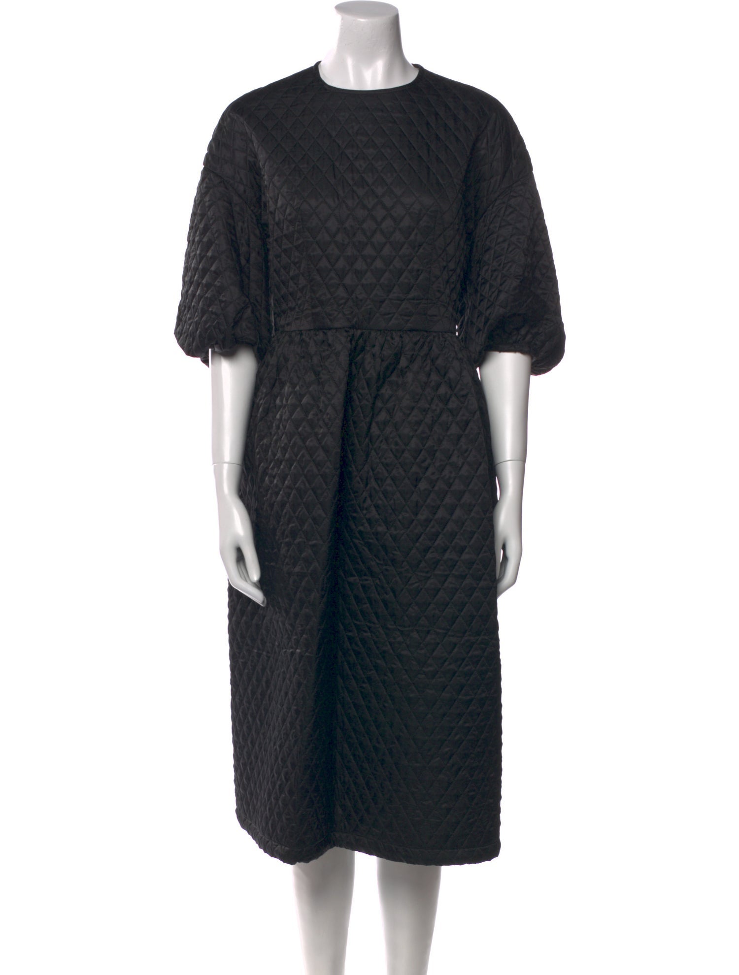 noir kei ninomiya Crew Neck Midi Length Dress