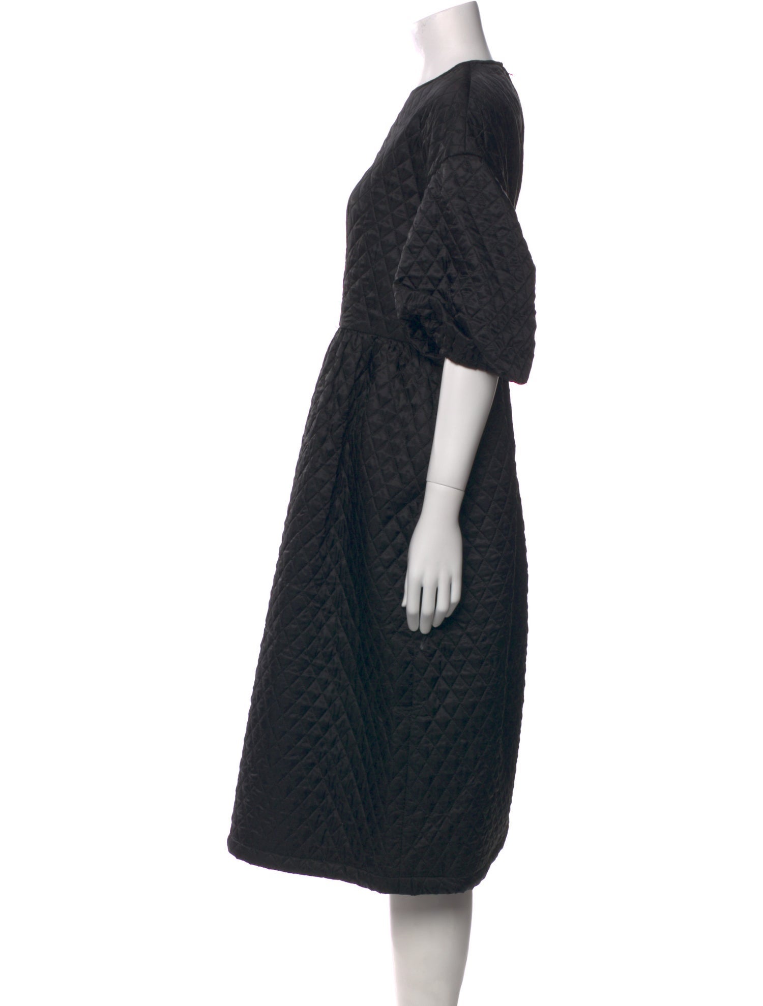 noir kei ninomiya Crew Neck Midi Length Dress