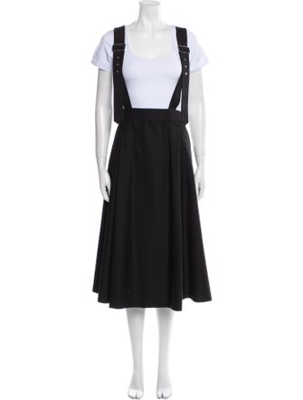 noir kei ninomiya Wool Midi Length Dress