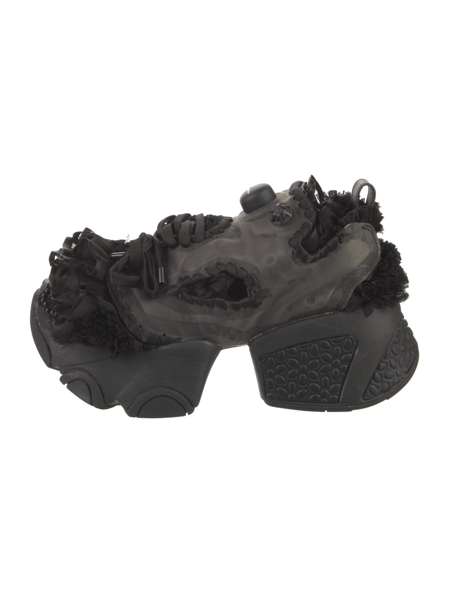 noir kei ninomiya Nylon Whipstitch Trim Chunky Sneakers