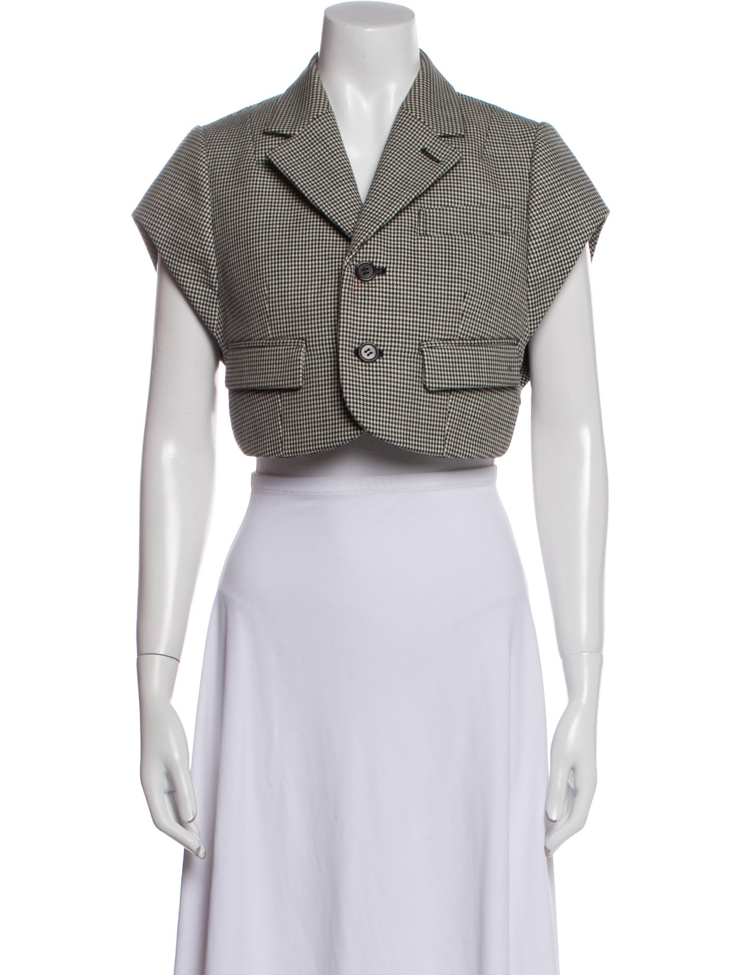 noir kei ninomiya Plaid Print Bolero