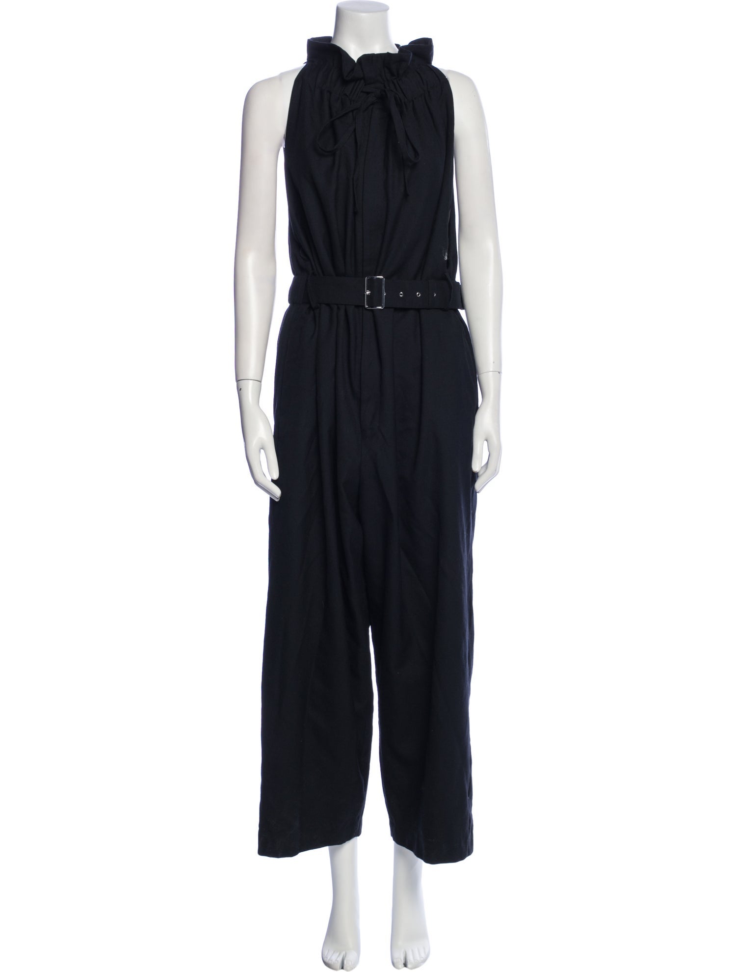 noir kei ninomiya Wool Cowl Neck Jumpsuit
