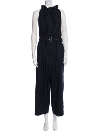 noir kei ninomiya Wool Cowl Neck Jumpsuit