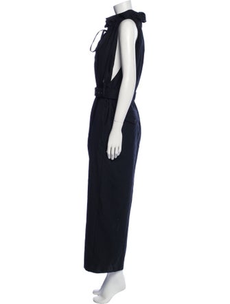 noir kei ninomiya Wool Cowl Neck Jumpsuit