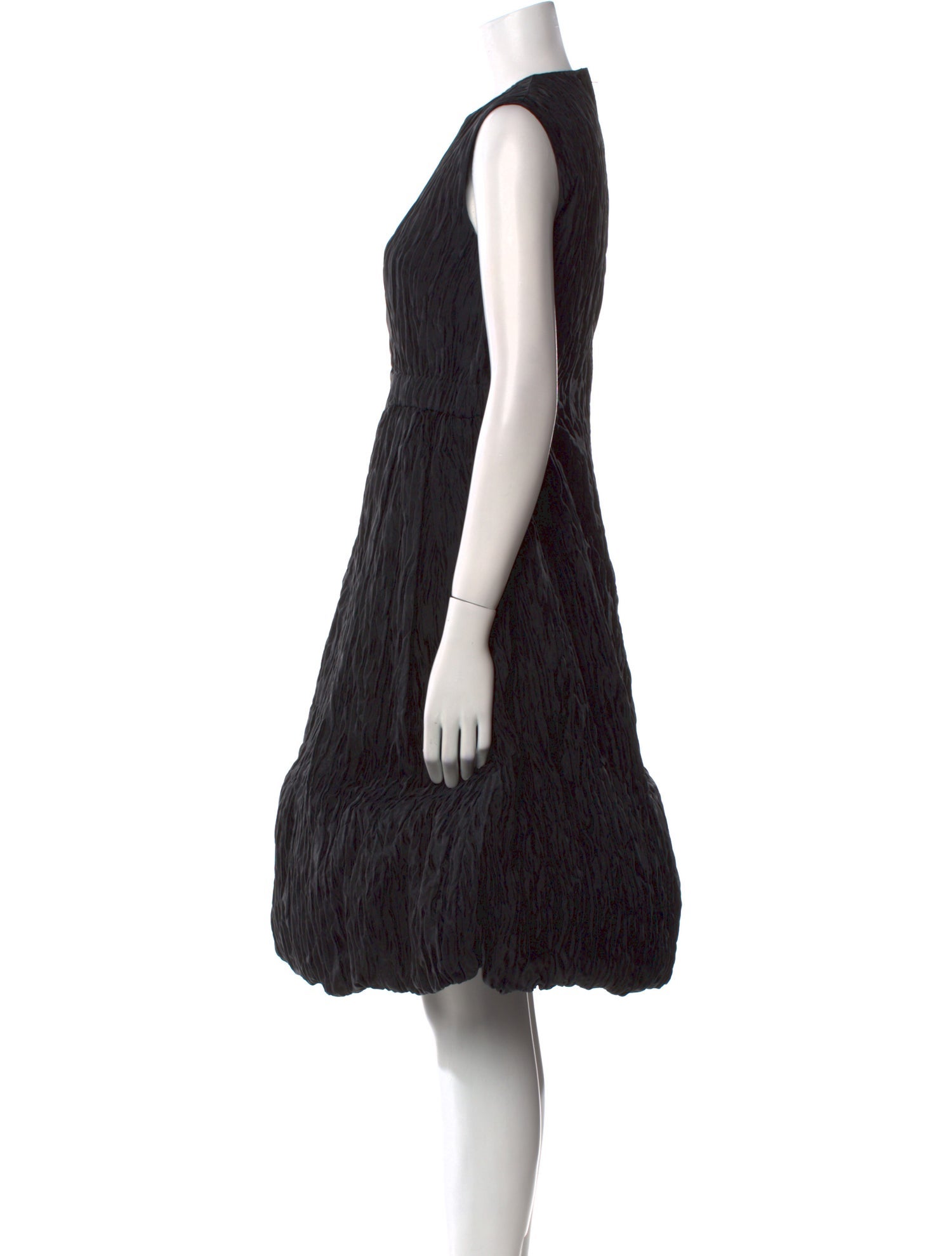 noir kei ninomiya Crew Neck Knee-Length Dress