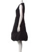 noir kei ninomiya Crew Neck Knee-Length Dress