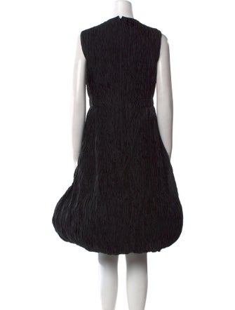 noir kei ninomiya Crew Neck Knee-Length Dress