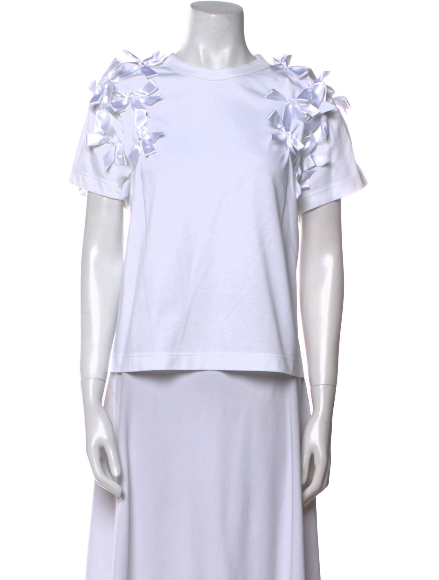 noir kei ninomiya Bateau Neckline Short Sleeve T-Shirt