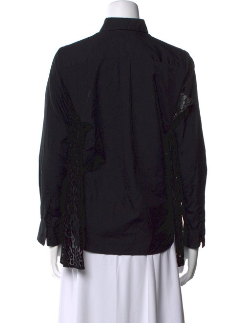 noir kei ninomiya Printed Long Sleeve Button-Up Top