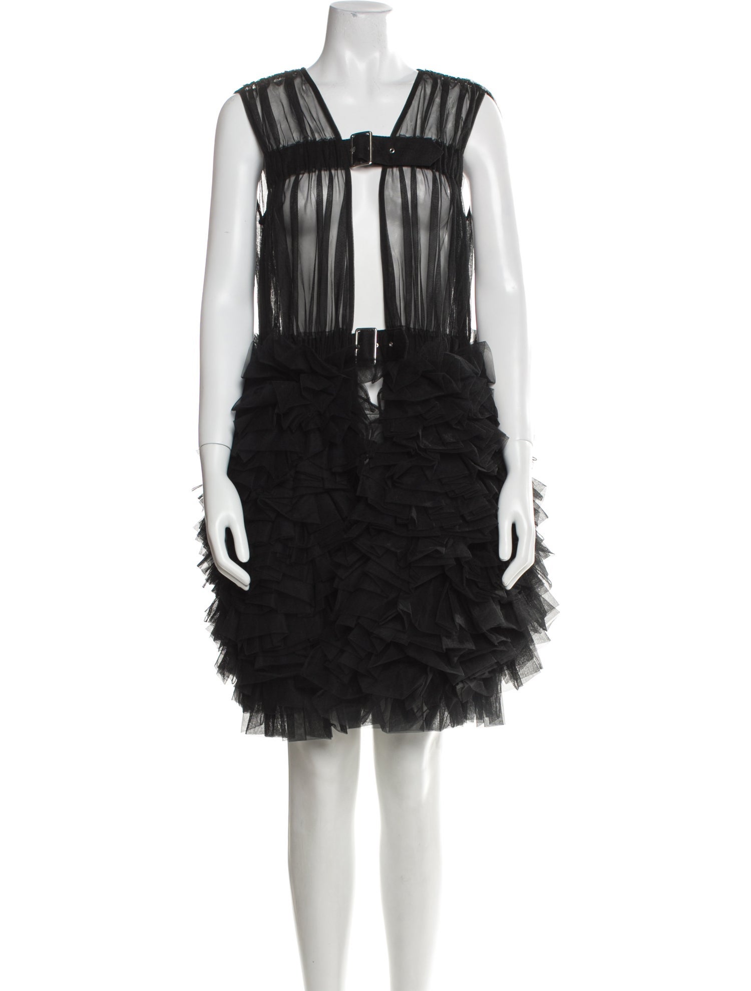 noir kei ninomiya Square Neckline Mini Dress