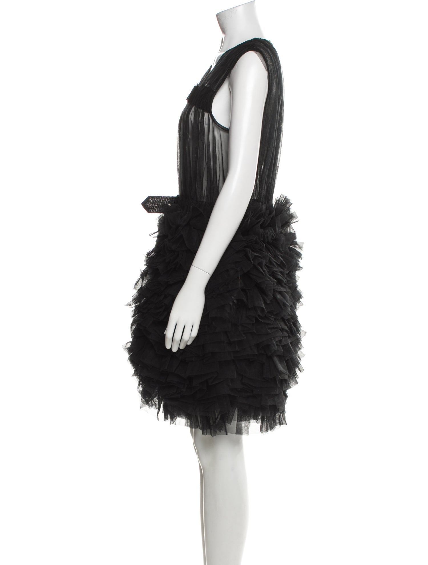 noir kei ninomiya Square Neckline Mini Dress