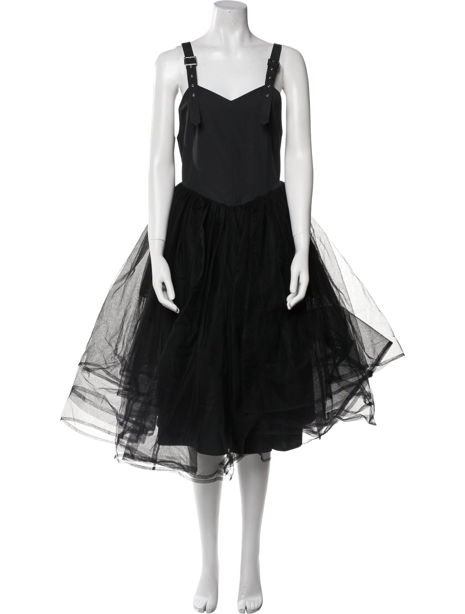 noir kei ninomiya Square Neckline Mini Dress