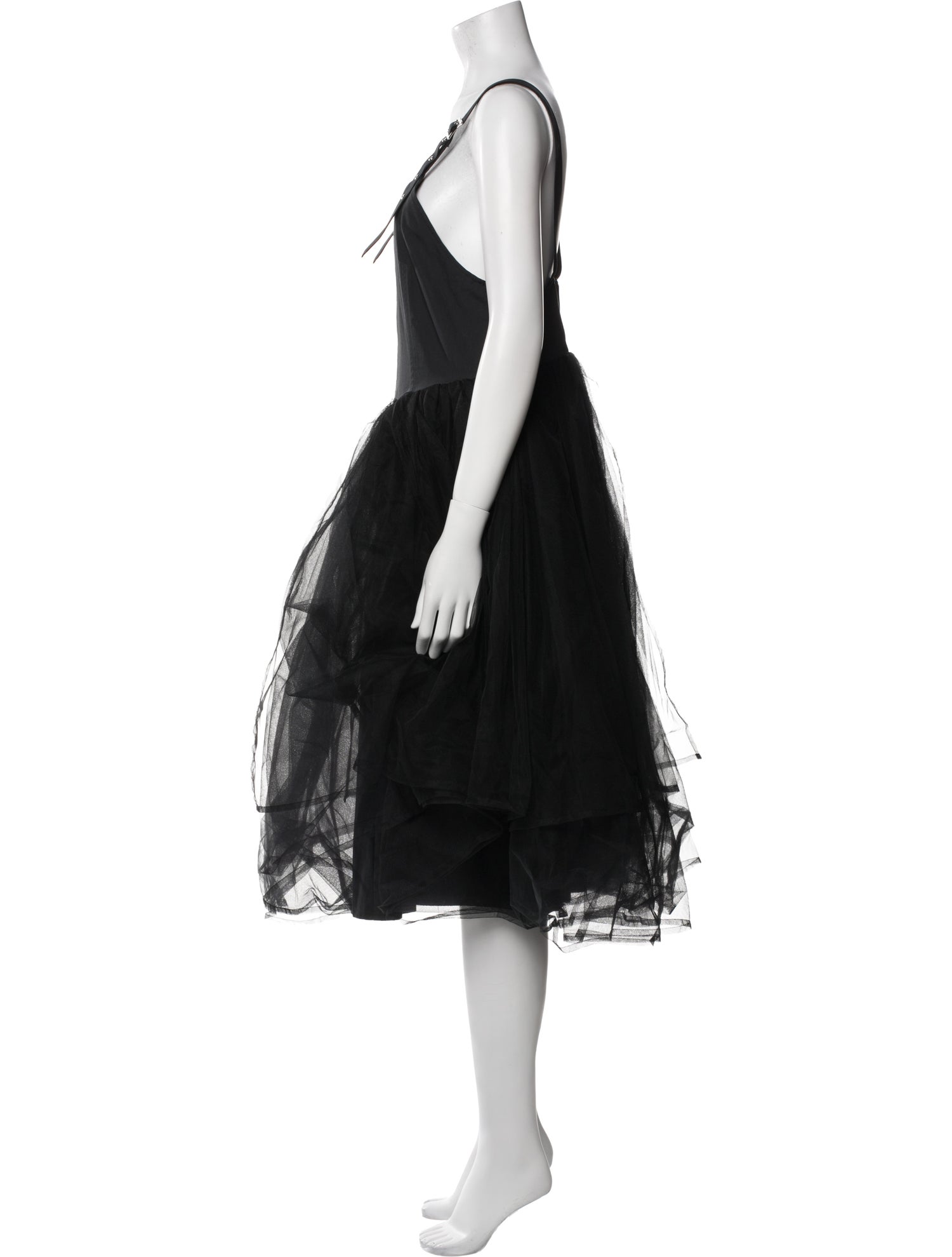 noir kei ninomiya Square Neckline Mini Dress