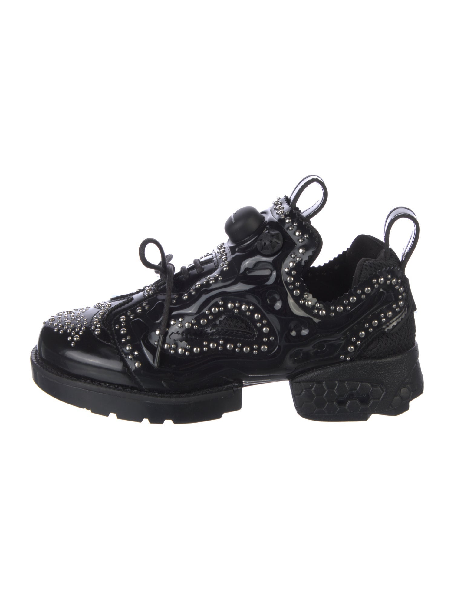 noir kei ninomiya Patent Leather Chunky Sneakers