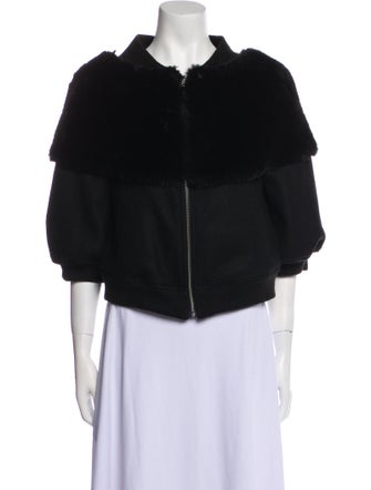 noir kei ninomiya Wool Faux Fur Jacket