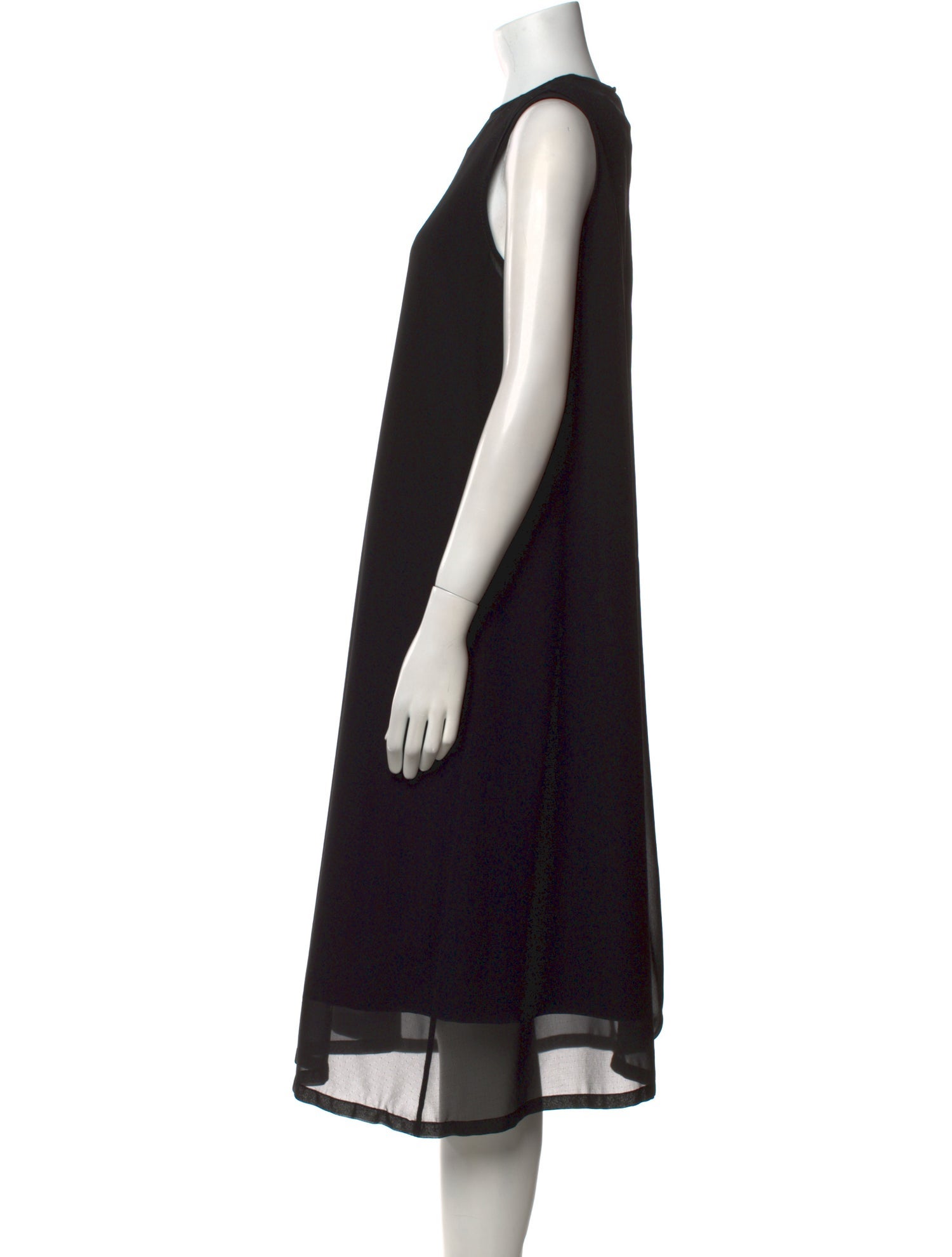 noir kei ninomiya Crew Neck Midi Length Dress