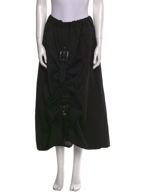 noir kei ninomiya Wool Midi Length Skirt