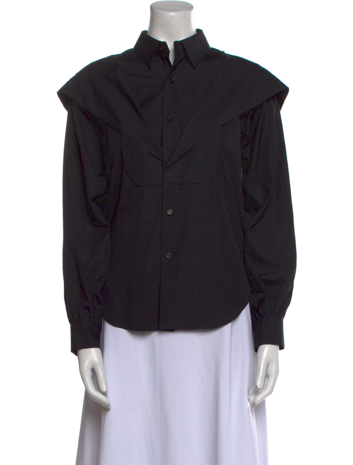 noir kei ninomiya Long Sleeve Button-Up Top