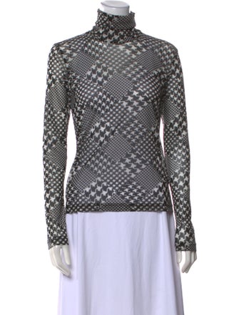 noir kei ninomiya Printed Turtleneck Top