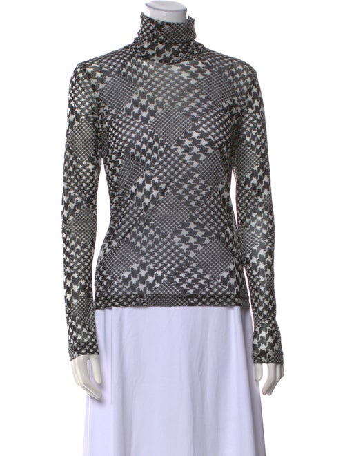 noir kei ninomiya Printed Turtleneck Top