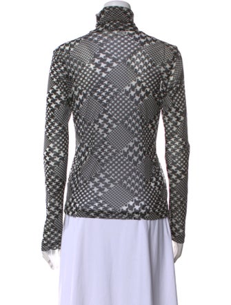 noir kei ninomiya Printed Turtleneck Top