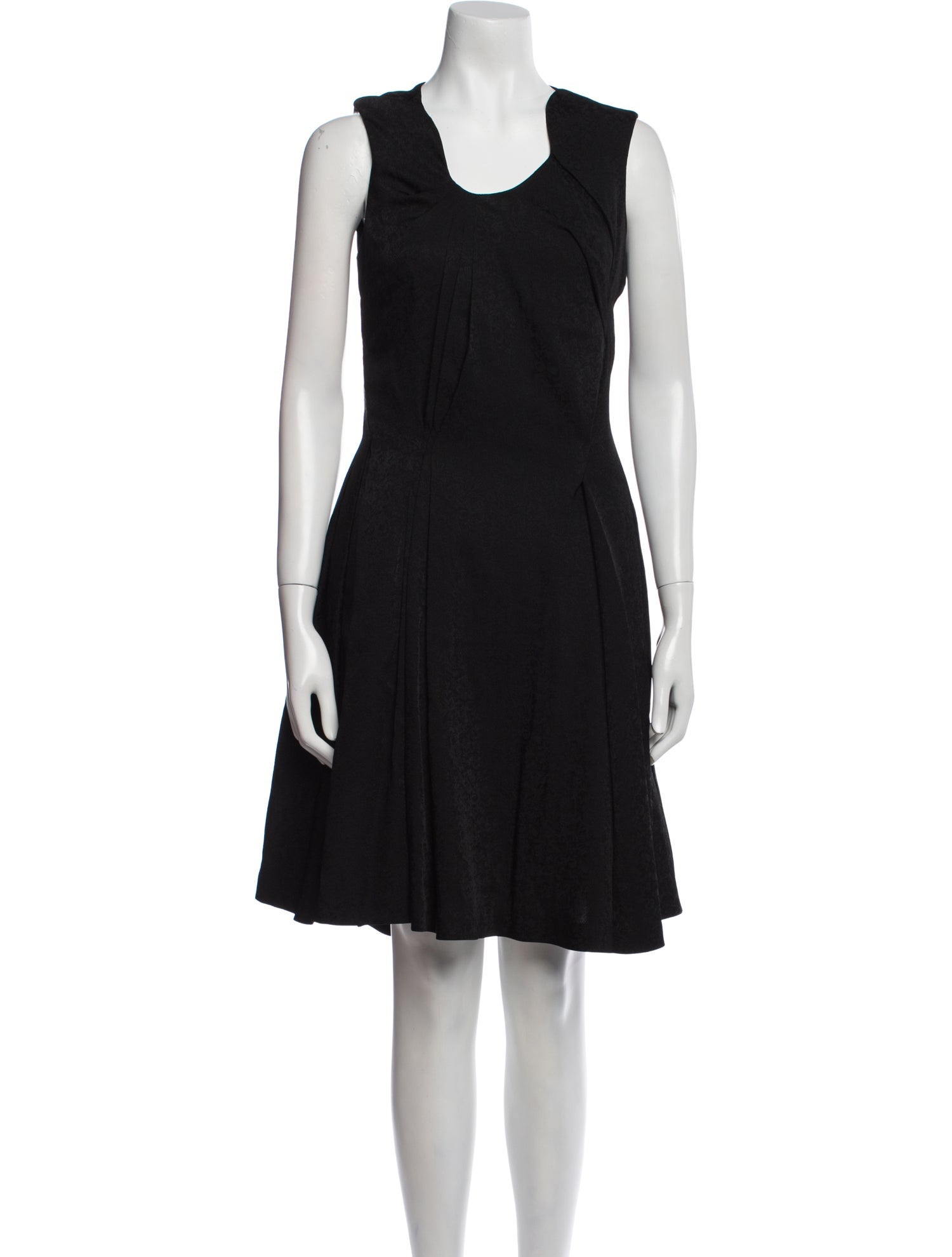 noir kei ninomiya Scoop Neck Knee-Length Dress