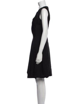 noir kei ninomiya Scoop Neck Knee-Length Dress