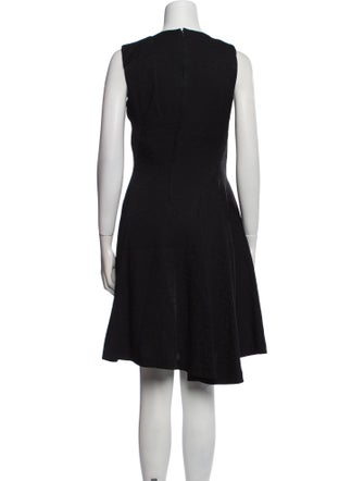 noir kei ninomiya Scoop Neck Knee-Length Dress
