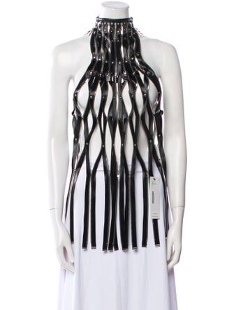 noir kei ninomiya 2022 Faux Leather Vest