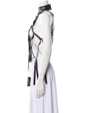 noir kei ninomiya 2022 Faux Leather Vest