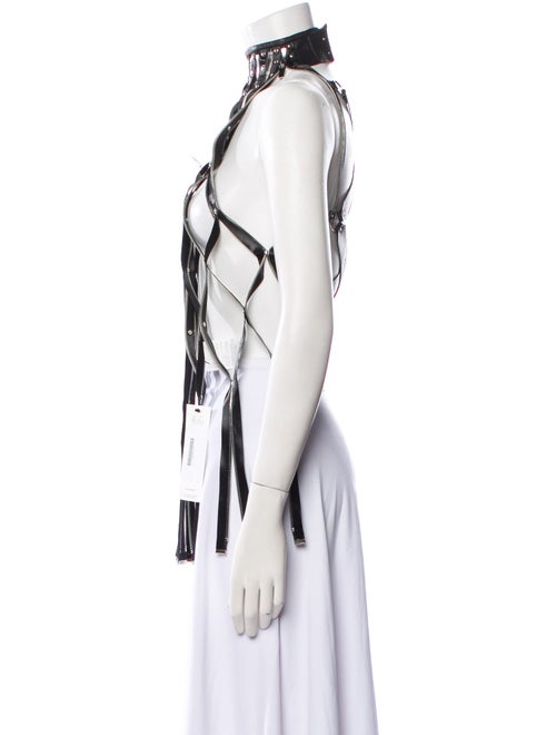 noir kei ninomiya 2022 Faux Leather Vest