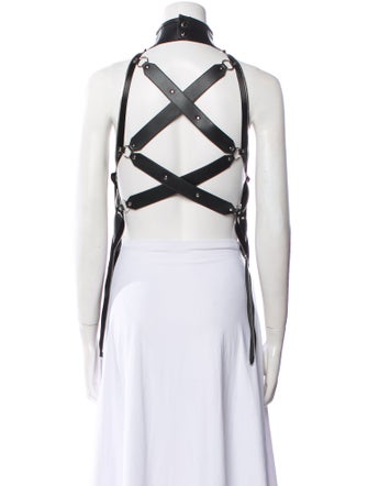 noir kei ninomiya 2022 Faux Leather Vest