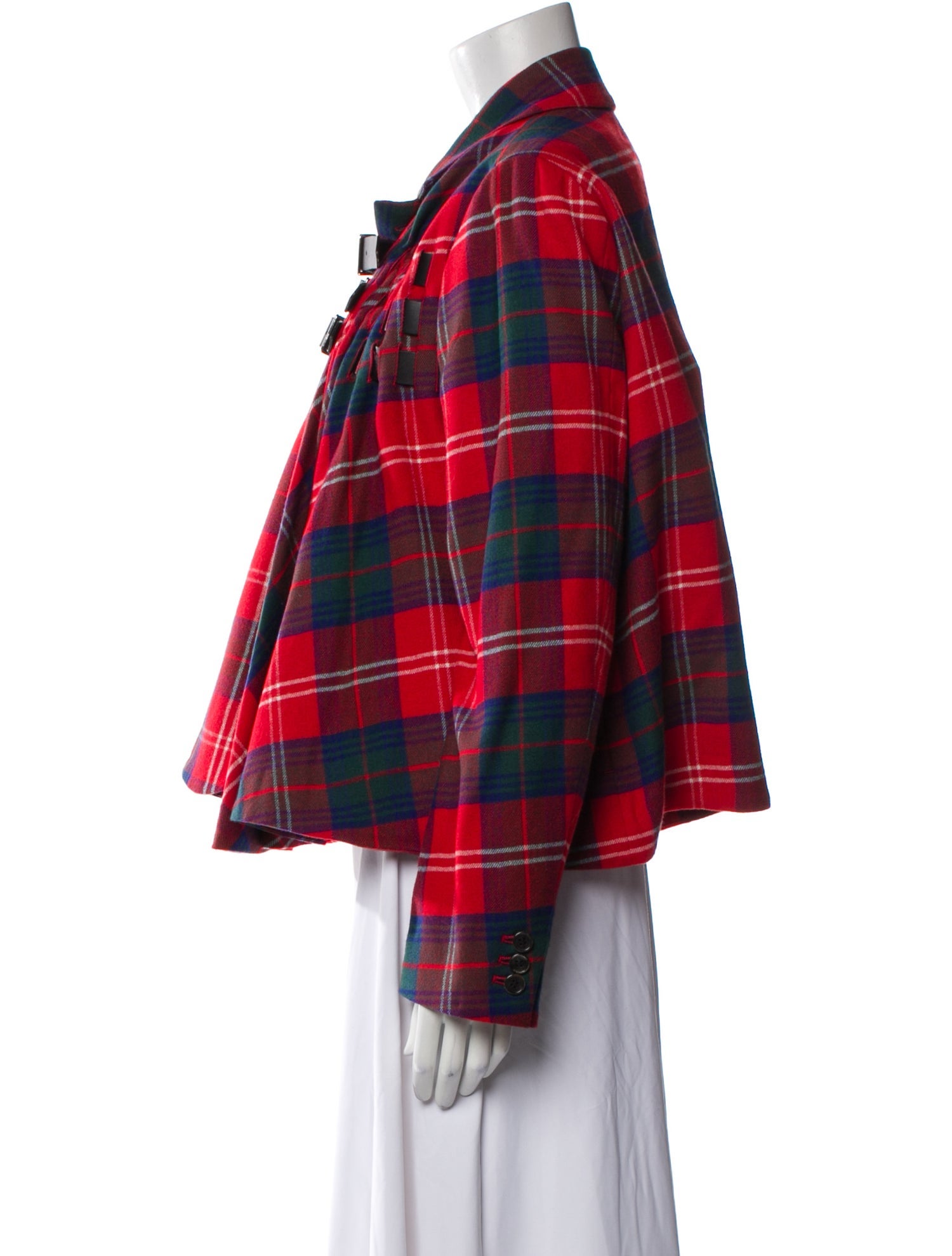 noir kei ninomiya Wool Plaid Print Blazer