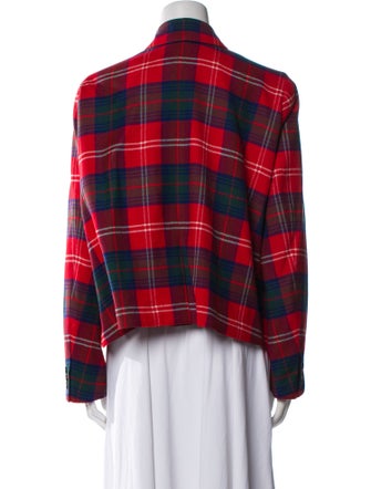 noir kei ninomiya Wool Plaid Print Blazer